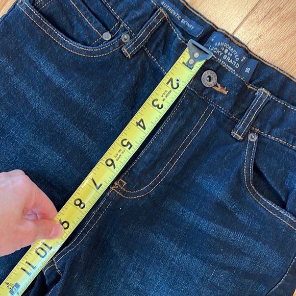 Lucky Brand Dark Wash Richmond Authentic Skinny Jeans Size 16 NWT inseam 29 - Picture 11 of 16